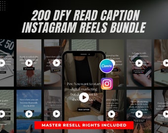 200 DFY Instagram Reels: Faceless Marketing with Captions (MRR)