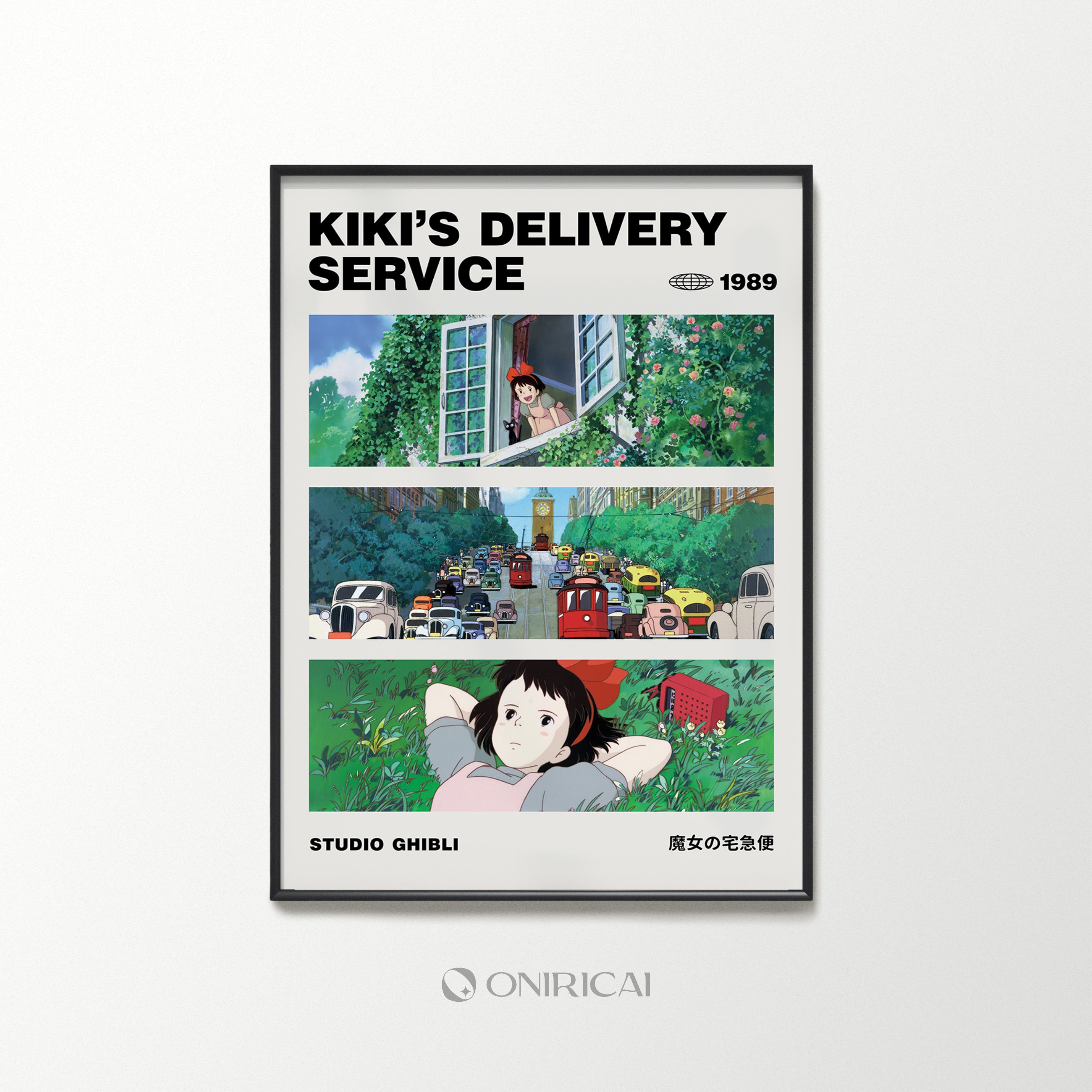 Kiki's Delivery Service Poster  Studio Ghibli – CustomPrintHaus