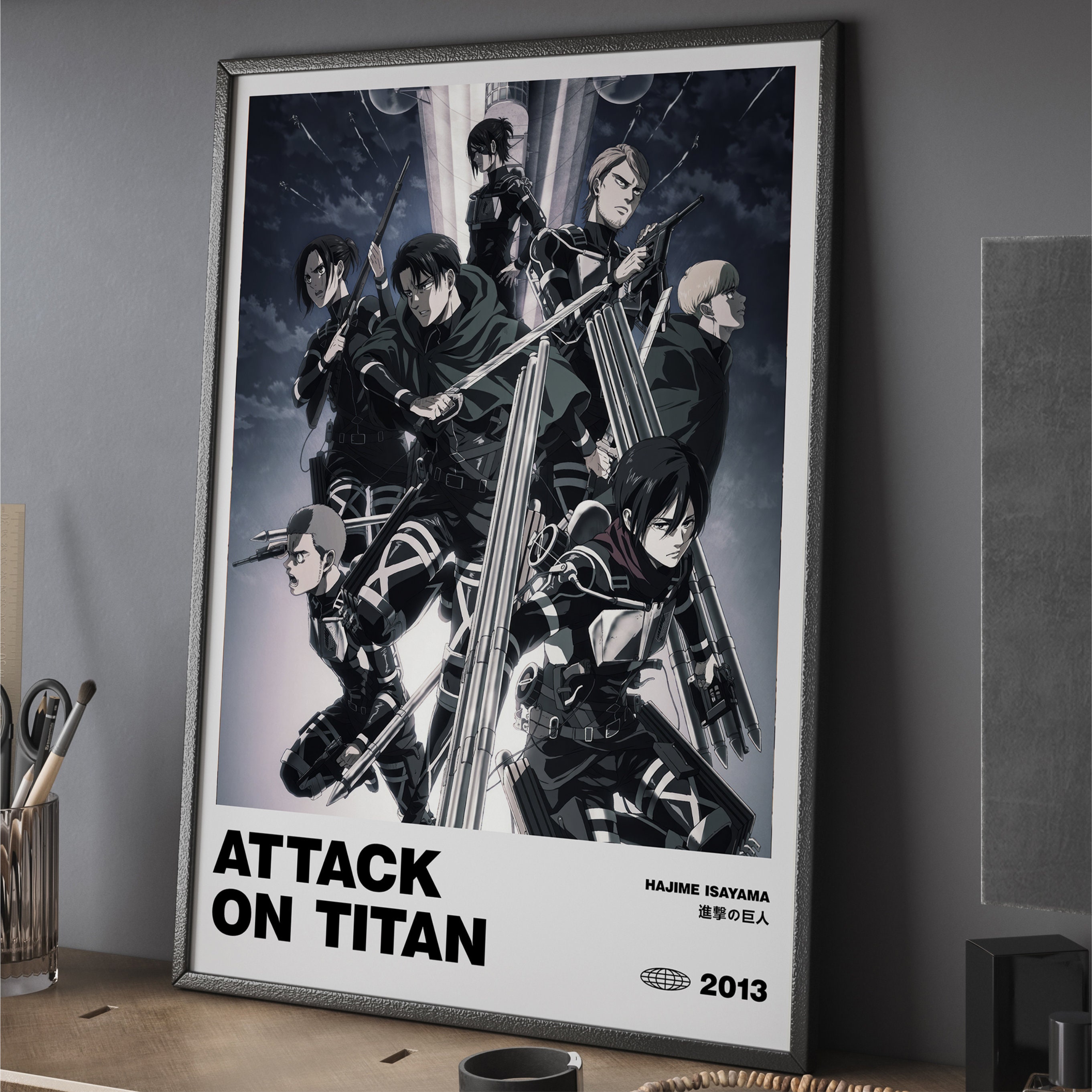 Classic Japanese Attack Titan Poster  Anime Posters Attack Titans - 2023  New Classic - Aliexpress