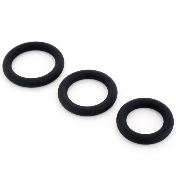 UberKinky Ring Master Soft Silicone Cock Rings - Mature
