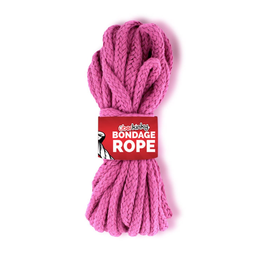 Uberkinky Braided Cotton Bondage Rope Pink 32ft 10m Mature - Etsy
