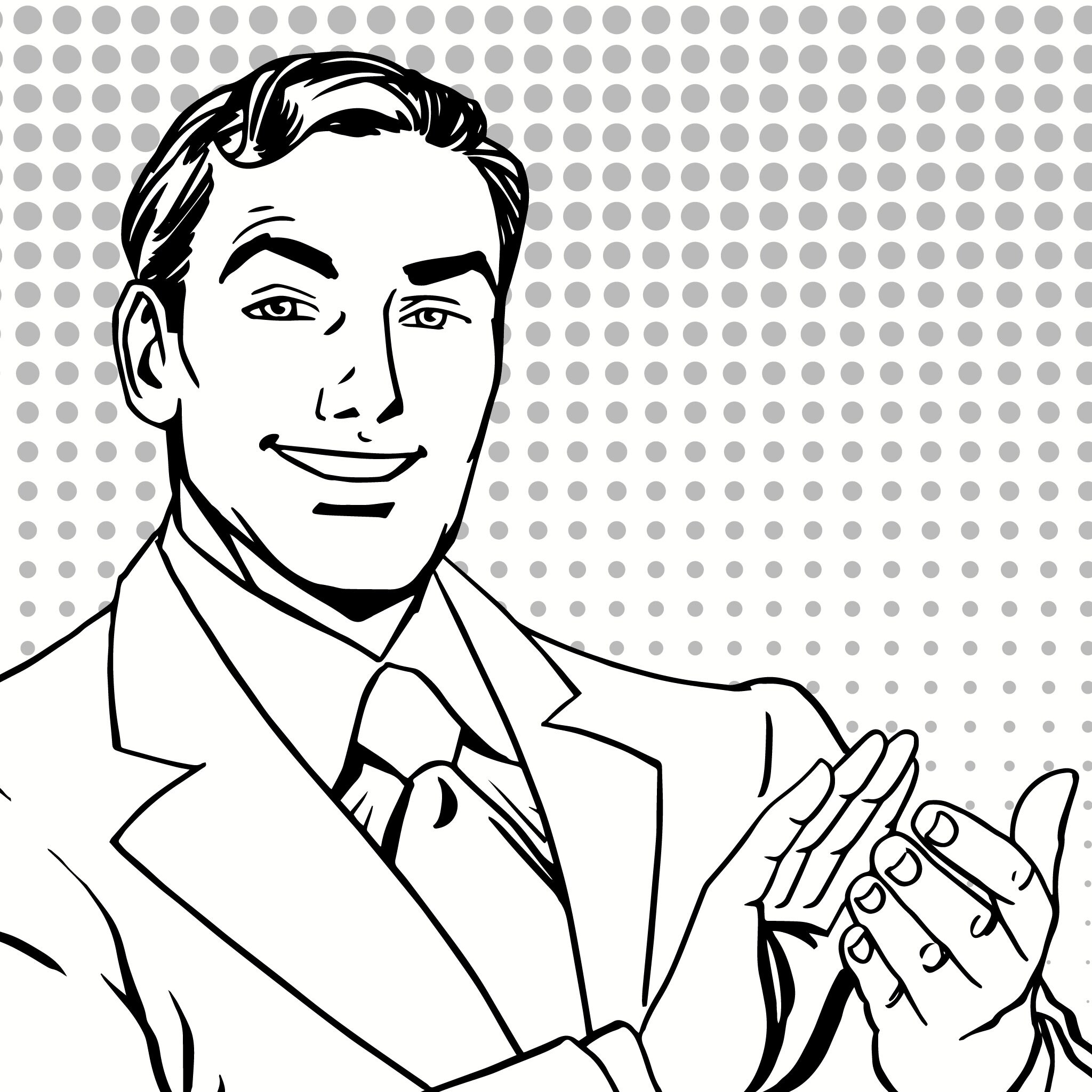 Pop Art Coloring Page - Etsy