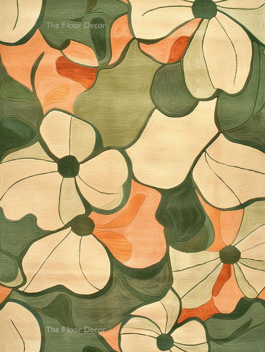 Hand Tufted Wool Rug Floral Area Rug Custom Luxury Modern Decor - Etsy