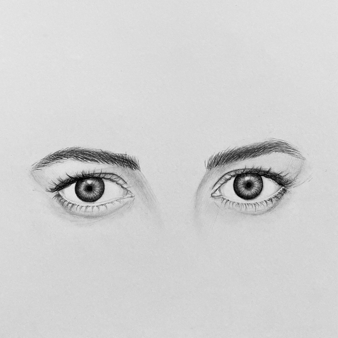 Artwork, Drawing, Eyes, Portrait Etsy