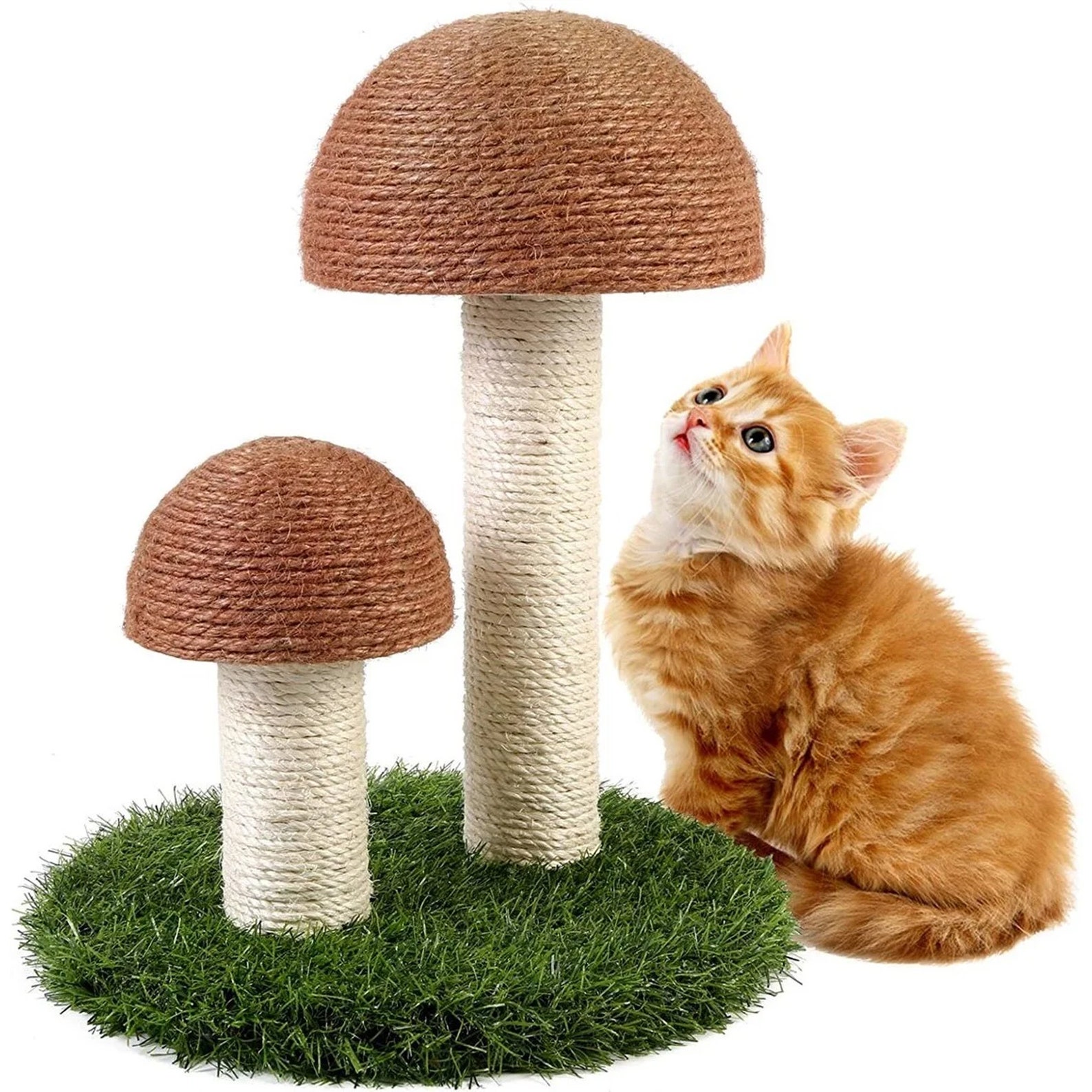 14 Mushroom Scratching Post Cat Tree Mushroom Cat Etsy