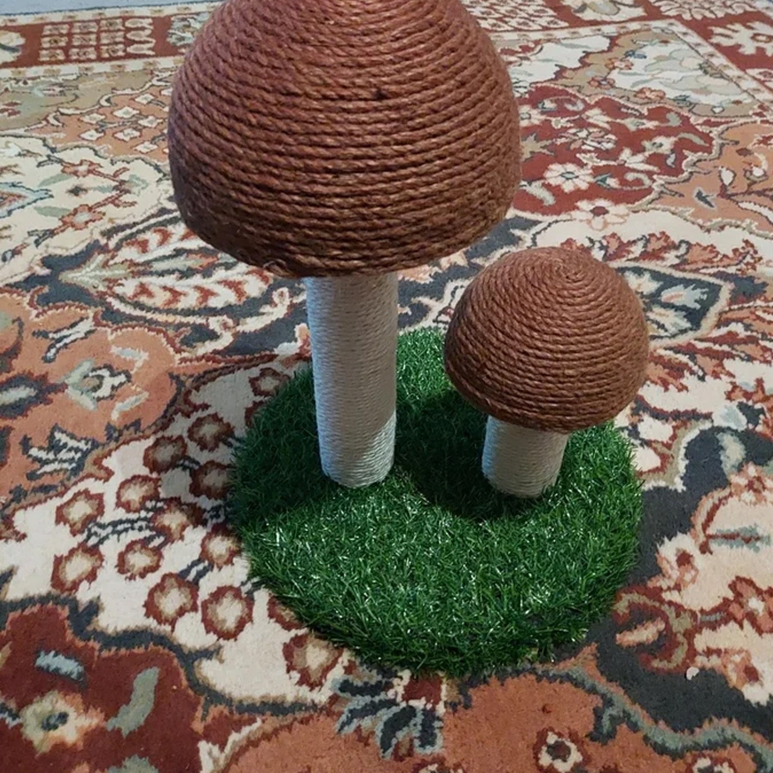 14 Mushroom Scratching Post Cat Tree Mushroom Cat Etsy