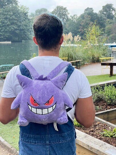 New Pokemon Gengar Backpack Lovely Japanese Style Plush Bag Eevee