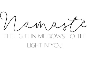 Namaste - Yoga Poster, Namaste Poster, Poster to Print, Self Print, Digital Download, Meditation Print, Spiritual Poster, A3