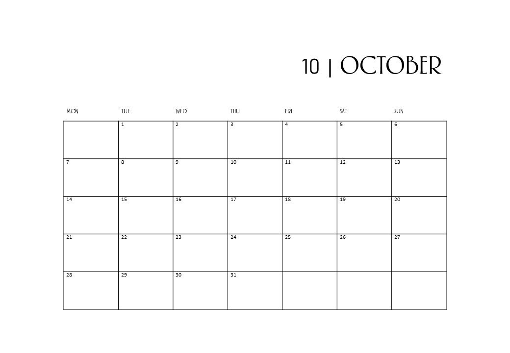 Classic 2024 Printable Calendar Etsy