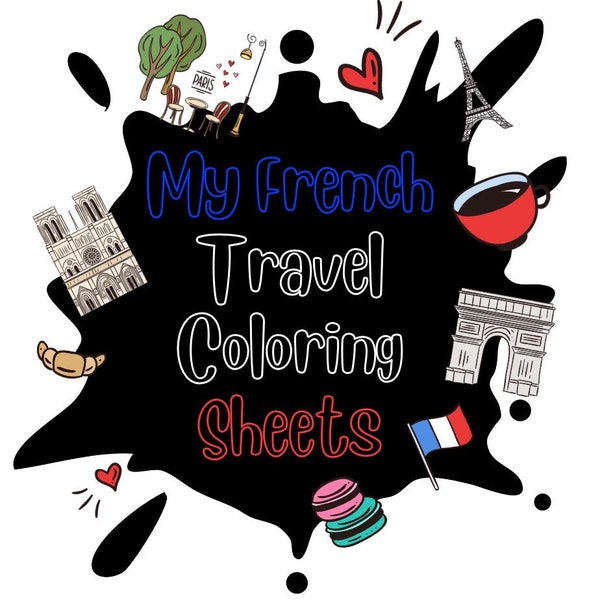 My France Travel Coloring Sheets