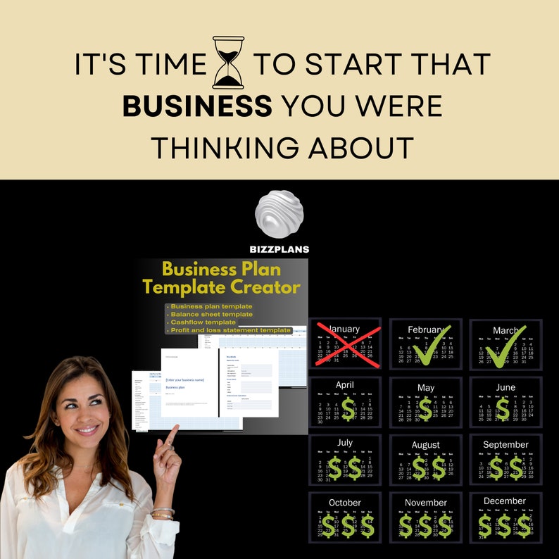 Step by Step Business Plan Template Creator - Etsy