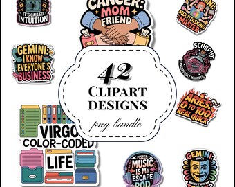 STARSIGN SNARK: The Zodiac Personality Sticker Collection | 42 Stickers
