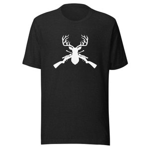 Deer Hunting Shirt, Men&#39;s Buck Hunting Shirt, Gift for Hunting Husband, Outdoor Tee, Hunting Apparel, Forest Theme, Unique Hunting Gift