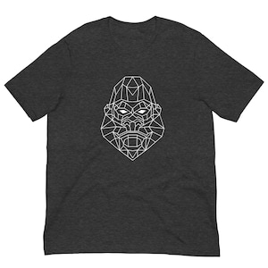 Geometric Monkey Ape Unisex T-Shirt | Playful Animal Print Tee | Unique Primate Shirt | Stylish Wildlife Top | Trendy Monkey Gift