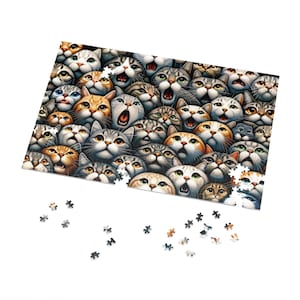 Cat Puzzle Collection - Available in 500 and 1000 Pieces for Cat Enthusiasts
