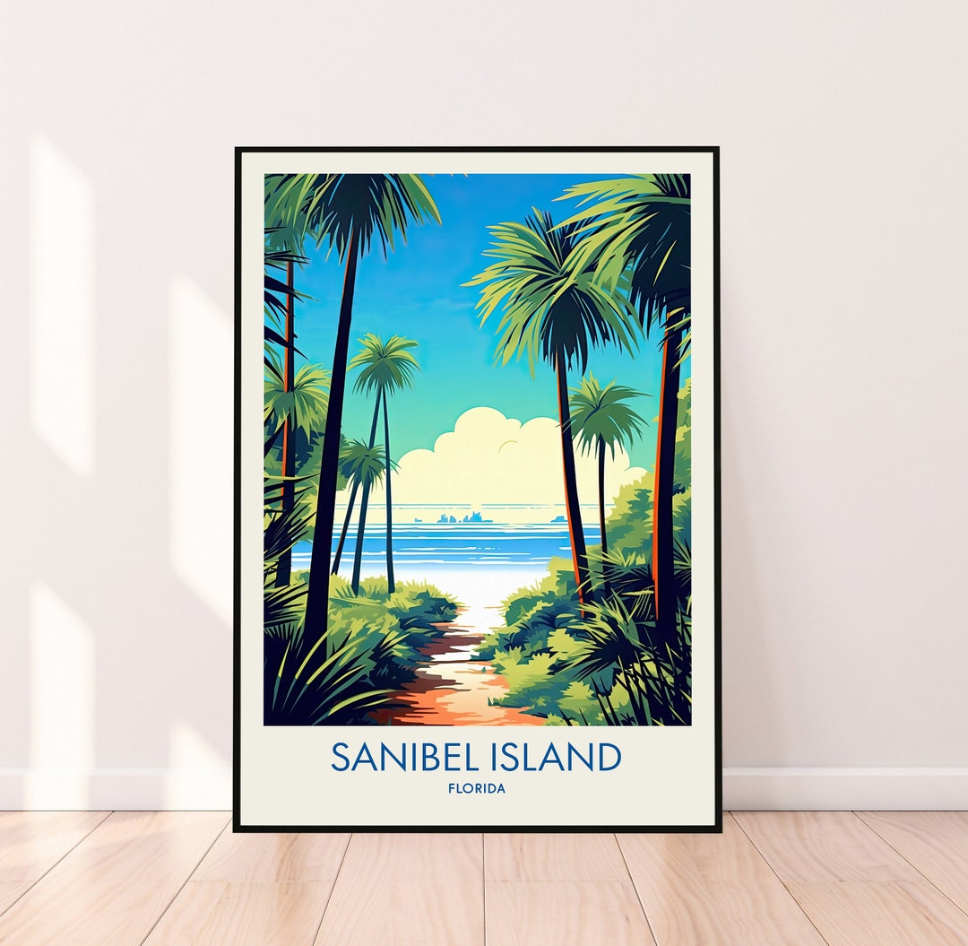Sanibel Island Poster Sanibel Island Print Florida Poster - Etsy