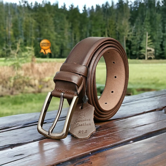 Genuine Leather Belt Black Leather Belt Gifts for Men Accessories