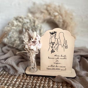 SVG l LASERBESTAND l Maid of Honor Wedding beste cadeau idee digitaal bestand incl. commerciële licentie Vector standee kaarten bloemen dank u