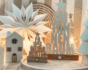 SVG | LASERDATEI | WEIHNACHTEN Schriftzug oh Tannenbaum Frohe lasercut Klötzchen einschieber  inkl gewerbelizenz digitale Datei Vector