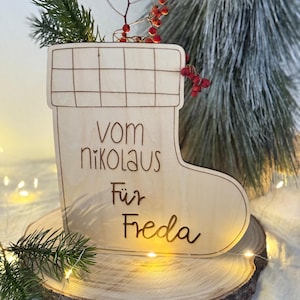 SVG | LASER FILE | SANTA CLAUS digital file incl. commercial license Vector Santa stocking Santa boot gift wrapping Christmas