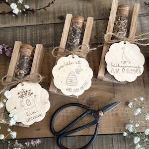 SVG | LASERDATEI | BLUMENSAMEN digitale Datei inkl gewerbelizenz Geschenk geschenkidee pflanzenstecker Frühling Anhänger topper Stecker