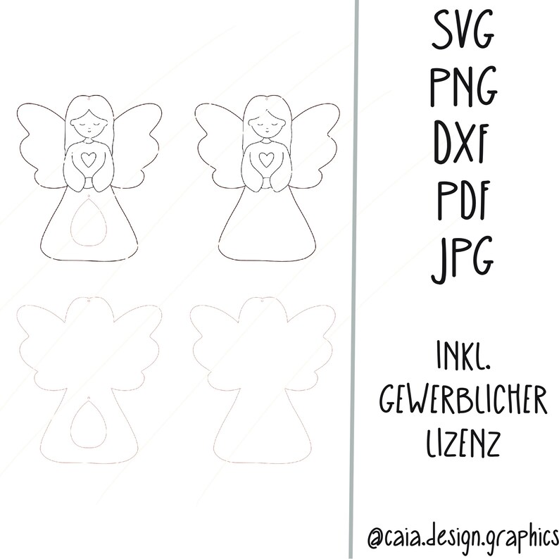Svg LASER FILE GUARDIAN ANGEL Suncatcher Digital File Laser File