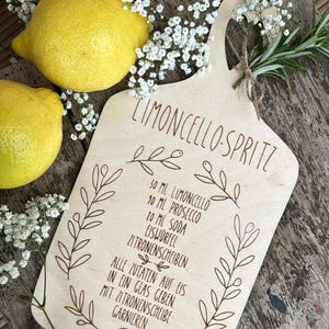 SVG l LASERBESTAND l LIMONCELLOSPRITZ Limoncello Citroen Zomerdrank digitaal cadeau-idee Incl. commerciële licentie Recept Vector Citroen Spr