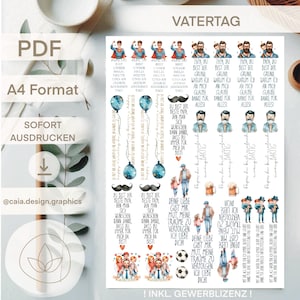 PDF | KERZENDATEI | PAPA Datei Wasserschiebefolie inkl gewerblicher Lizenz vatertag bester Papa kerzentattoos zum ausdrucken Superheld Vater