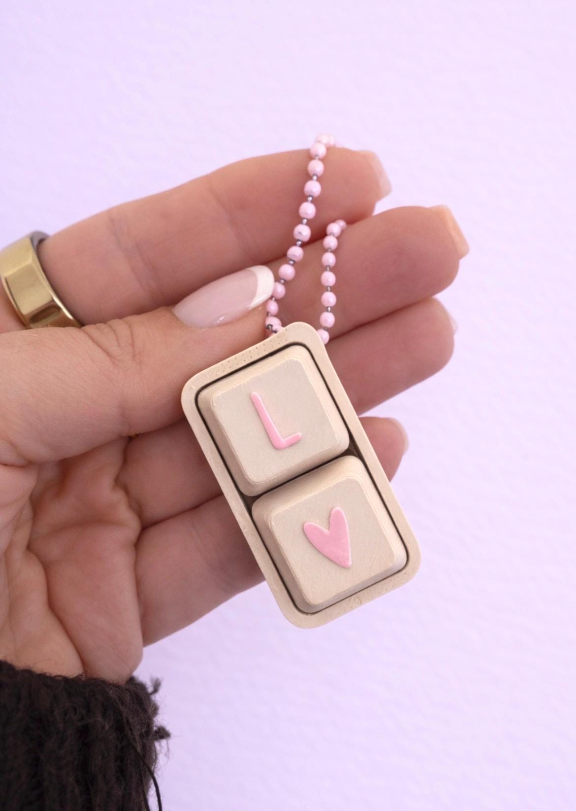 3MF | 3D | Keyring Keyboard Click Alphabet Customizable Gift Idea