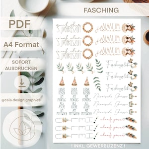 PDF | CANDLE FILE | CARNIVAL candle template candle tattoo digital file water slide film Carnival alaaf helau 5th season including license