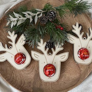 SVG | LASERDATEI | WEIHNACHTEN Elch Lindor Kugel Lindt reh lasercut Rentier inkl gewerbelizenz digitale Datei Vector