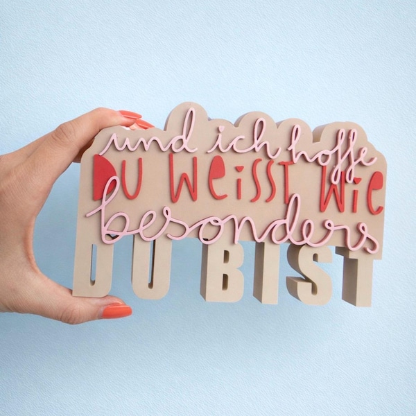 3MF | 3D | YOU ARE SPECIAL Gift idea 3D printing incl. commercial license Bambulab print girlfriend favorite person heart person you are great