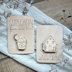 SVG | LASERDATEI | GELDGESCHENK karte mit steckfunktion Geburtstag Einschulung Eis Frühstück Einzug Hochzeit inkl. gewerblicher Lizenz
