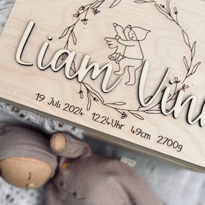 SVG l LASERDATEI l BABY inkl. gewerblicher Lizenz Box Erinnerungskiste Erinnerungsbox Vector Geburt Holzkiste Lasercut Schwan Wal Taufe