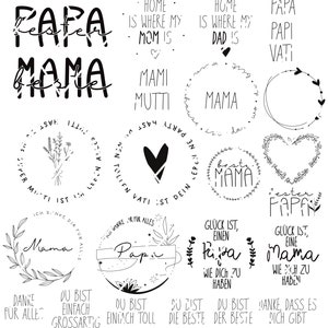 SVG png pdf jpg dxf Muttertag Vatertag danke, dass es sich gibt laserdatei plotterdatei inkl. gewerblicher Lizenz beste Mama bester Papa Bild 3