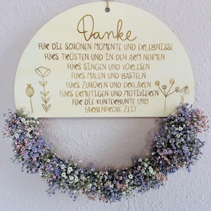SVG | FICHIER LASER | Fichier numérique ÉDUCATEUR incl. licence commerciale Fleur merci motifs de temps colorés cerceaux boucles Couronne florale vectorielle