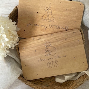 SVG l LASERDATEI l OTTER inkl Gewerbelizenz Liebe Muttertag Geschwister Bruder Schwester Tag Valentinstag Mama geschenkidee Brett Vector
