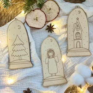 SVG l LASERDATEI l WEIHNACHTEN schneekugel Engel Kugel Weihnachtsdekoration inkl. gewerbelizenz Lasercut Vector merry christmas Nussknacker