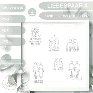 SVG l PLIK LASEROWY l MIŁOŚĆ kochająca się para plik cyfrowy para zakochanych w tym. licencja komercyjna ulubiona osoba wektor panna młoda i pan młody ślub małżeństwo para małżeńska
