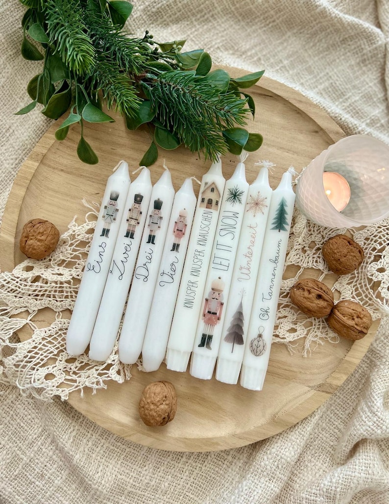 PDF CANDLE FILE CHRISTMAS Candle Template Candle Tattoo Digital File