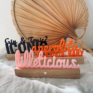 STL | 3D | Blocchi di lettere, bevande, idea regalo, aperol, lillet, stampa 3D, inclusa licenza commerciale, stampa Bambulab, spumante, gin, alcol