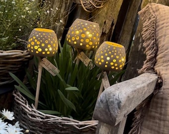 3MF | 3D | GARDEN TORCH 3 lantern Gift idea 3D print incl. commercial license Bambulab print colored garden summer garden love flower meadow light