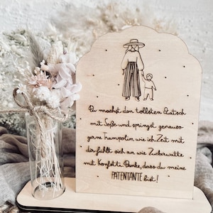 SVG l LASER FILE l MARRAINE Tante parrain cadeau idée fichier numérique incl licence commerciale Vector voyageur carte fleurs merci marraine meilleure