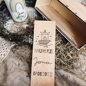SVG l LASERDATEI l KERZENBOX laserdatei inkl. gewerbelizenz Box für Taufkerze  kommunionskerze geschenkbox Hochzeitskerze hochzeit Vector