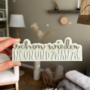 3MF | 3D | GEBURTSTAG NEUNUNDZWANZIG schon wieder Geschenkidee 3DDruck inkl.Gewerbelizenz Bambulab Druck farbig Schriftzug lustig ü30