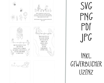 svg png pdf jpg laserdatei inkl. gewerblicher Lizenz Kartenvorlage blumenretter Schutzengel sonnenfänger blumenwiese