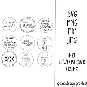 svg png pdf jpg laser file including commercial license encouragement motivational sayings keyrings signs sayings german