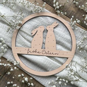 SVG | LASERDATEI | OSTERN digitale Datei inkl. gewerblicher Lizenz Blumen Hasen Kranz Motive hoops loops Vector Blumenkranz frohe Ostern