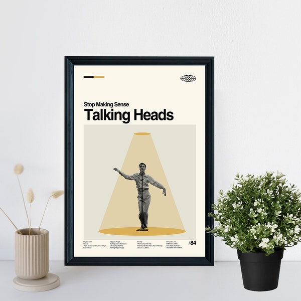 Talking Heads Poster Etsy