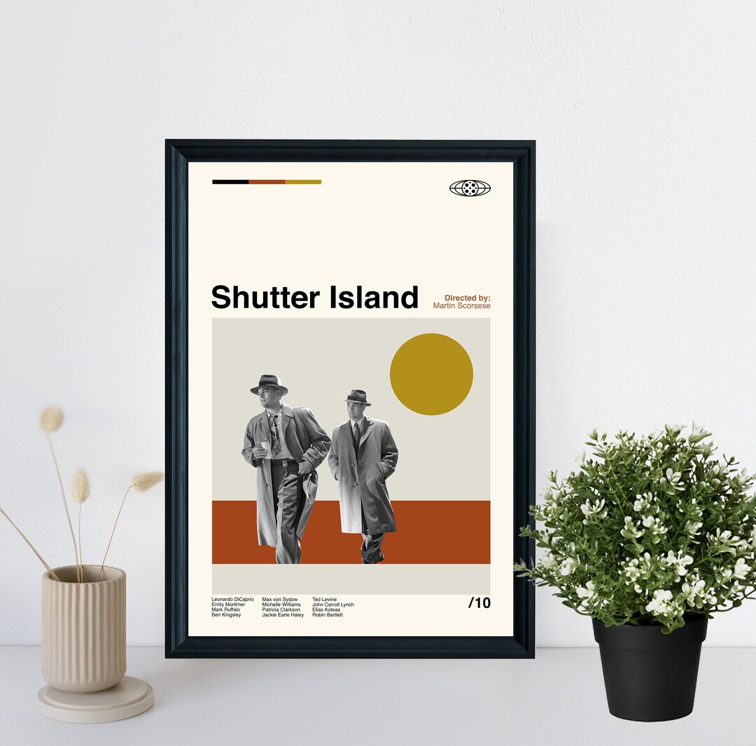 Shutter Island Movie Poster Shutter Island Poster Shutter Etsy